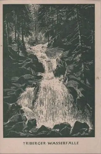 Triberg - Wasserfälle, Spendenkarte - ca. 1955