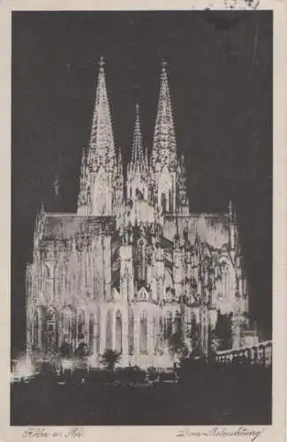 Köln - Dombeleuchtung - ca. 1935