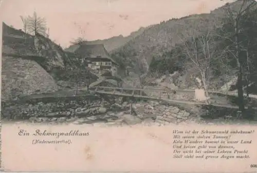 Schwarzwald - Niederwasserthal, Schwarzwaldhaus