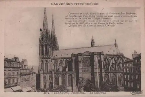 Frankreich - Frankreich - Clermont-Ferrand - La Cathedrale - ca. 1940