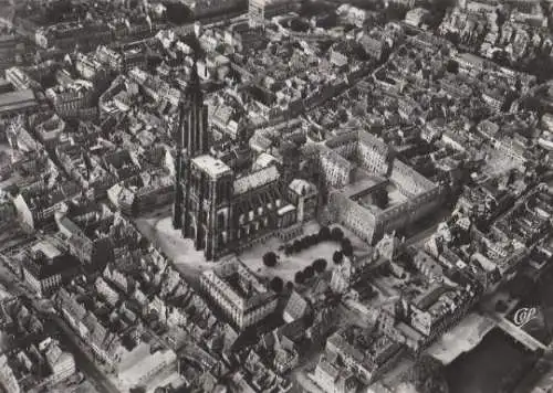 Frankreich - Frankreich - Strasbourg Straßburg - Vue aerienne - ca. 1965