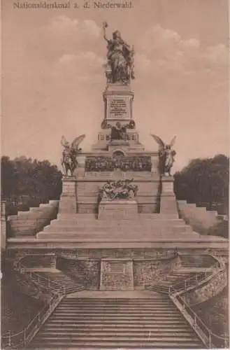 Rüdesheim - Nationaldenkmal Niederwald - ca. 1935