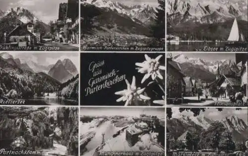 Garmisch-Partenkirchen - u.a. Münchnerhaus - ca. 1955