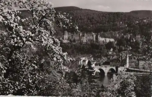 Heidelberg - Blick vom Philosophenweg - ca. 1960