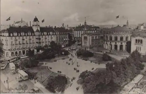 Norwegen - Norwegen - Oslo - Eidsvols plass - 1934