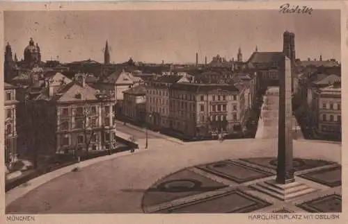 München - Karolinenplatz mit Obelisk - 1930