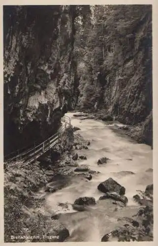 Breitachklamm - Eingang - ca. 1950