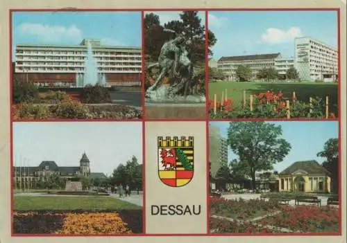 Dessau - u.a. Teehäuschen im Stadtpark - 1989