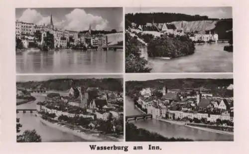 Wasserburg am Inn - 4 Teilbilder - ca. 1960