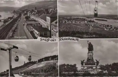 Rüdesheim - 4 Teilbilder - 1960