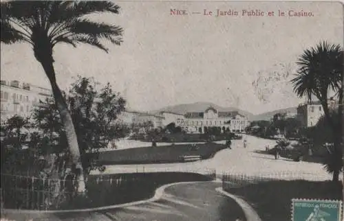 Frankreich - Frankreich - Nizza - Le Jardin Public et le Casino - ca. 1930