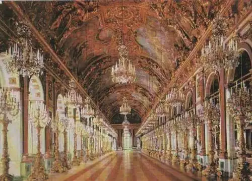 Schloß Herrenchiemsee - Spiegelsaal - ca. 1975