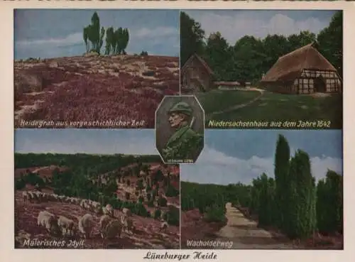 Lüneburger Heide - u.a. Niedersachsenhaus - ca. 1960