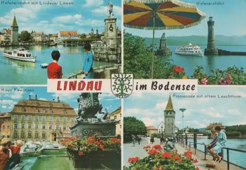 Lindau - u.a. Promenade mit altem Leuchtturm - ca. 1975