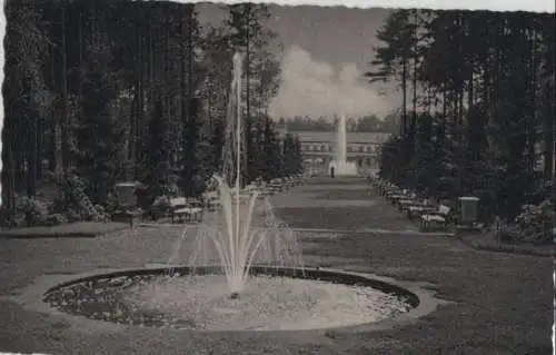 Bad Lippspringe - Hauptallee mit Fontänen - 1962