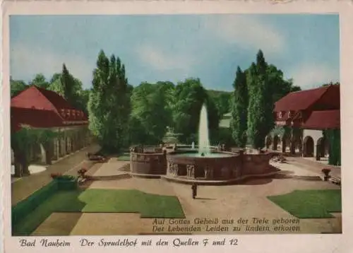 Bad Nauheim - Sprudelhof mit Quellen - 1962