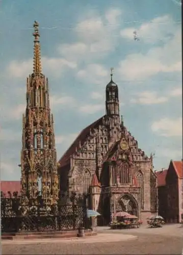 Nürnberg - Der schöne Brunnen - 1968