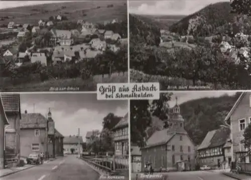 Schmalkalden-Asbach - u.a. Blick zur Schule - 1980