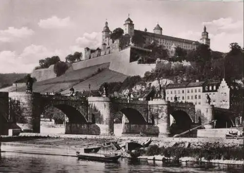 Würzburg - Alte Mainbrücke - ca. 1965