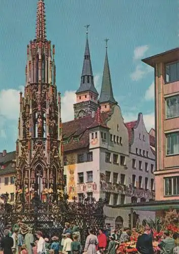 Nürnberg - Schöner Brunnen - ca. 1970