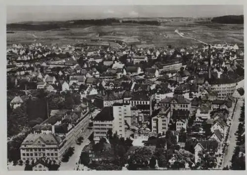 Schwenningen - vom Flugzeug aus - ca. 1950