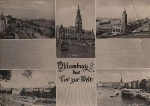 Hamburg - u.a. Rathaus - ca. 1960