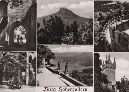 Burg Hohenzollern bei Bisingen - 6 Teilbilder - ca. 1965