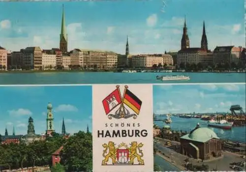 Hamburg - 3 Teilbilder - 1968