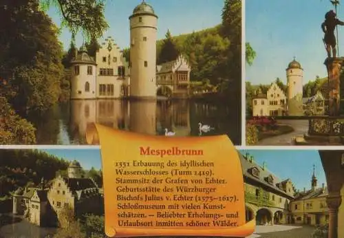 Mespelbrunn - Schloss, mit Kurzchronik - ca. 1985