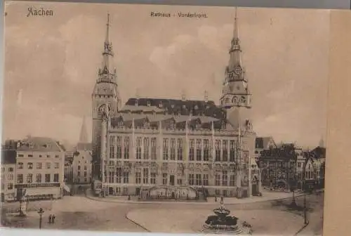 Aachen - Rathaus, Vorderfront - ca. 1930