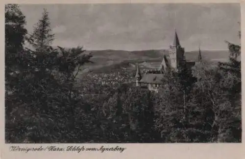 Wernigerode - Schloss vom Agnesberg