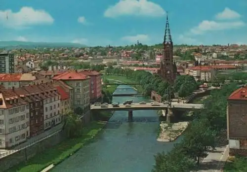 Pforzheim - Zusammenfluss Enz und Nagold - ca. 1975