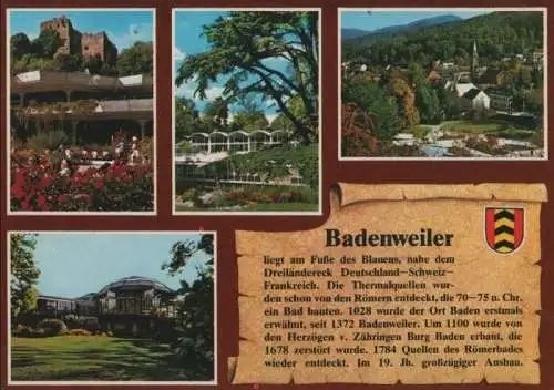 Badenweiler - u.a. Blick auf den Ort - ca. 1985