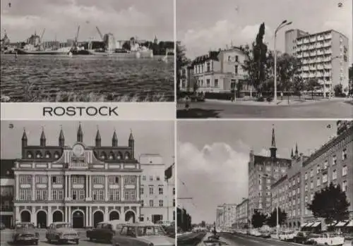 Rostock - u.a. Blick zum alten Hafen - 1978