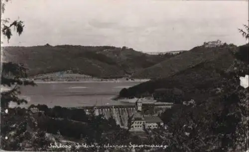 Waldeck - Schloss und Edersee-Sperrmauer - 1965