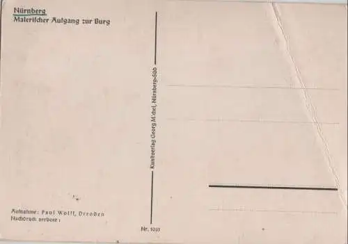 Nürnberg - Aufgang zur Burg