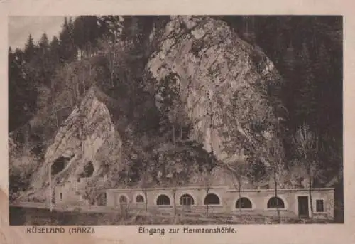 Oberharz-Rübeland - Eingang zur Hermannshöhle - ca. 1935