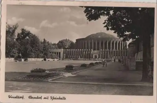 Düsseldorf - Ehrenhof mit Rheinhalle - 1950