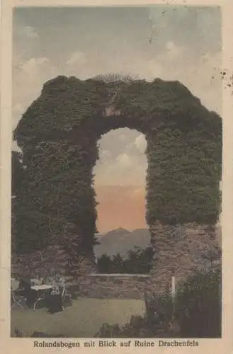 Remagen - Rolandsbogen - Blick auf Drachenfels