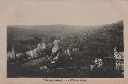 Schlangenbad - vom Wilhelmsfelsen - ca. 1950