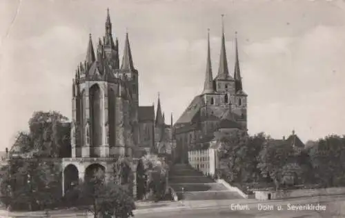 Erfurt - Dom und Severikirche - 1957