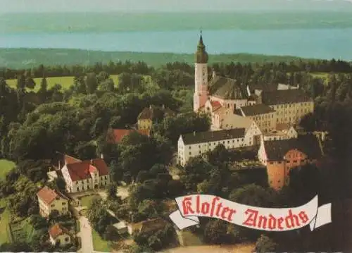 Kloster Andechs Luftbild - ca. 1975