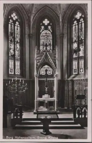 Burg Hohenzollern bei Bisingen - Evang. Kirche - ca. 1955