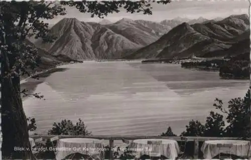 Tegernsee - Blick v. herzögl. Gaststätte Gut Kaltenbrunn - 1960