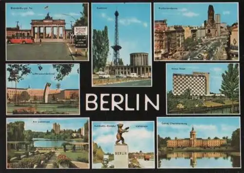 Berlin, Westteil - u.a. Hilton Hotel - ca. 1975