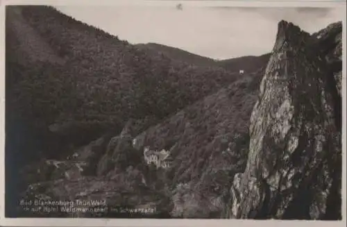 Bad Blankenburg - Blick auf Hotel Weidmannsheil - ca. 1950