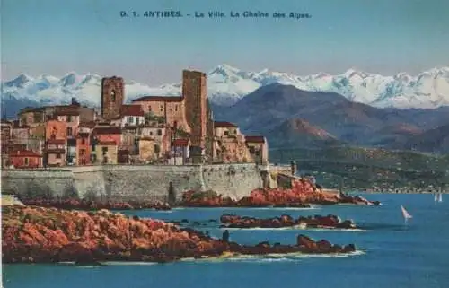 Frankreich - Frankreich - Antibes - La Ville, La Chain des Alpes - ca. 1950