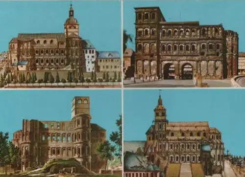 Trier - Porta Nigra im Wandel der Zeit - ca. 1980