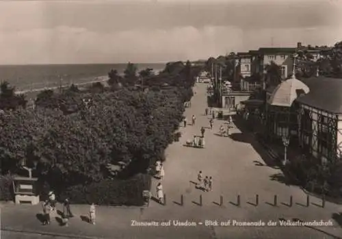 Zinnowitz - Blick auf Promenade der Völkerfreundschaft - 1969