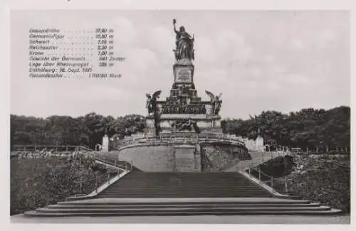 Rüdesheim - Niederwalddenkmal - ca. 1955